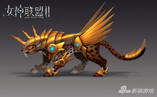 图3: 《女神联盟2》新坐骑神甲云豹